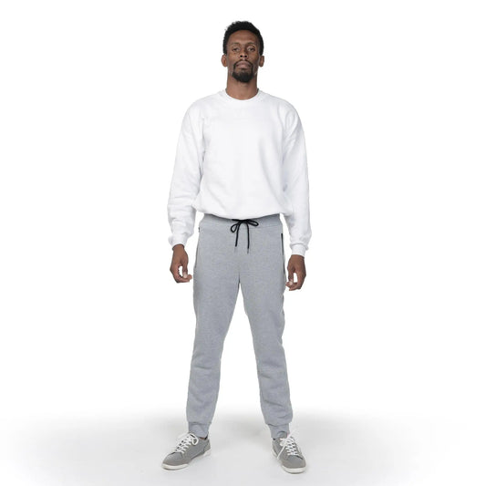 3 PACK: Men's Fleece Lined Slim Fit Jogger Sweatpants, Zipper Pockets, S-3XL