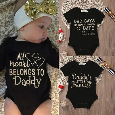 Newborn Infant Baby Girl Toddler Clothes-Short Sleeves Bodysuit Jumpsuit Playsuit Outfit 0-18M