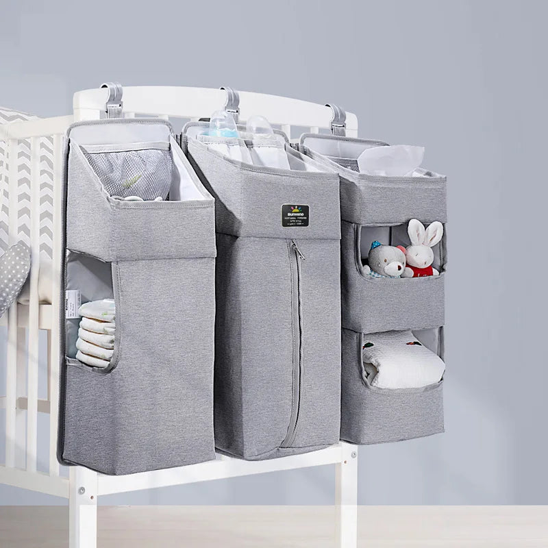 Crib Organizer for Hanging Storage Bag, Baby Clothing Caddy