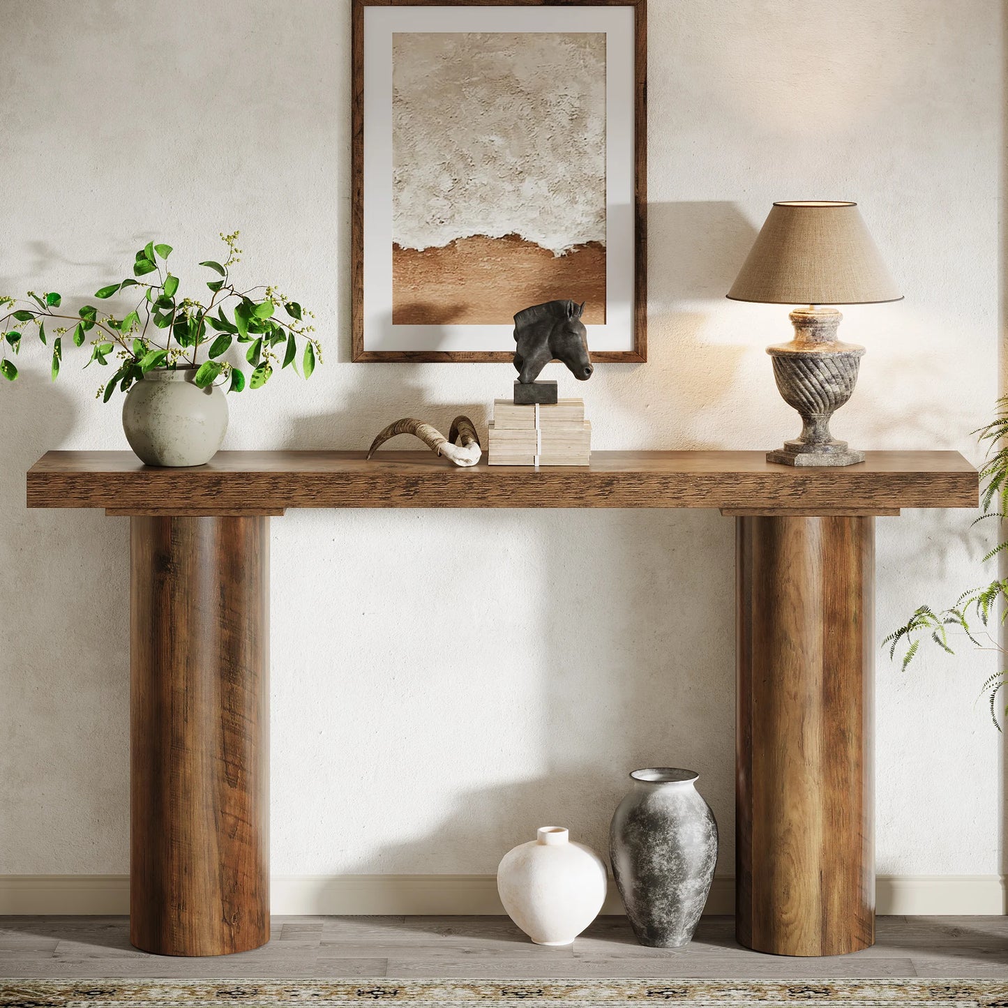 63" Farmhouse Narrow Table