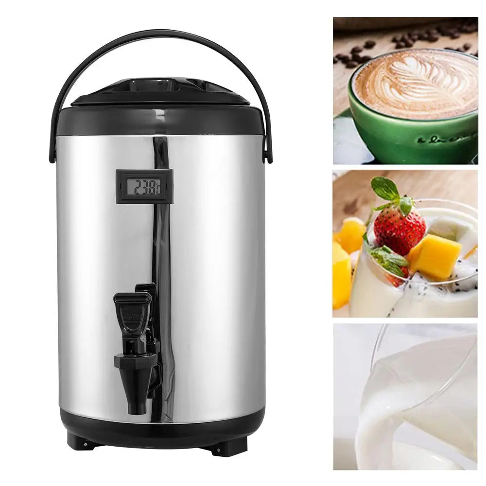 Insulated Beverage Dispenser 12L 10L 8L Stainless Steel Thermal Carafe Pot With Spigot