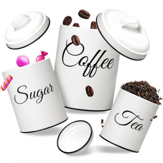 3pcs Canister Set for Kitchen Counter