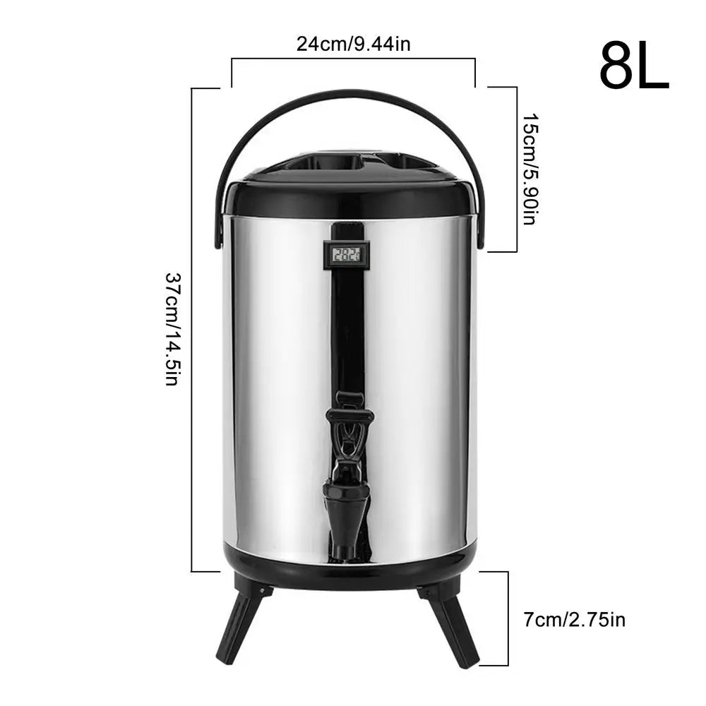 Insulated Beverage Dispenser 12L 10L 8L Stainless Steel Thermal Carafe Pot With Spigot