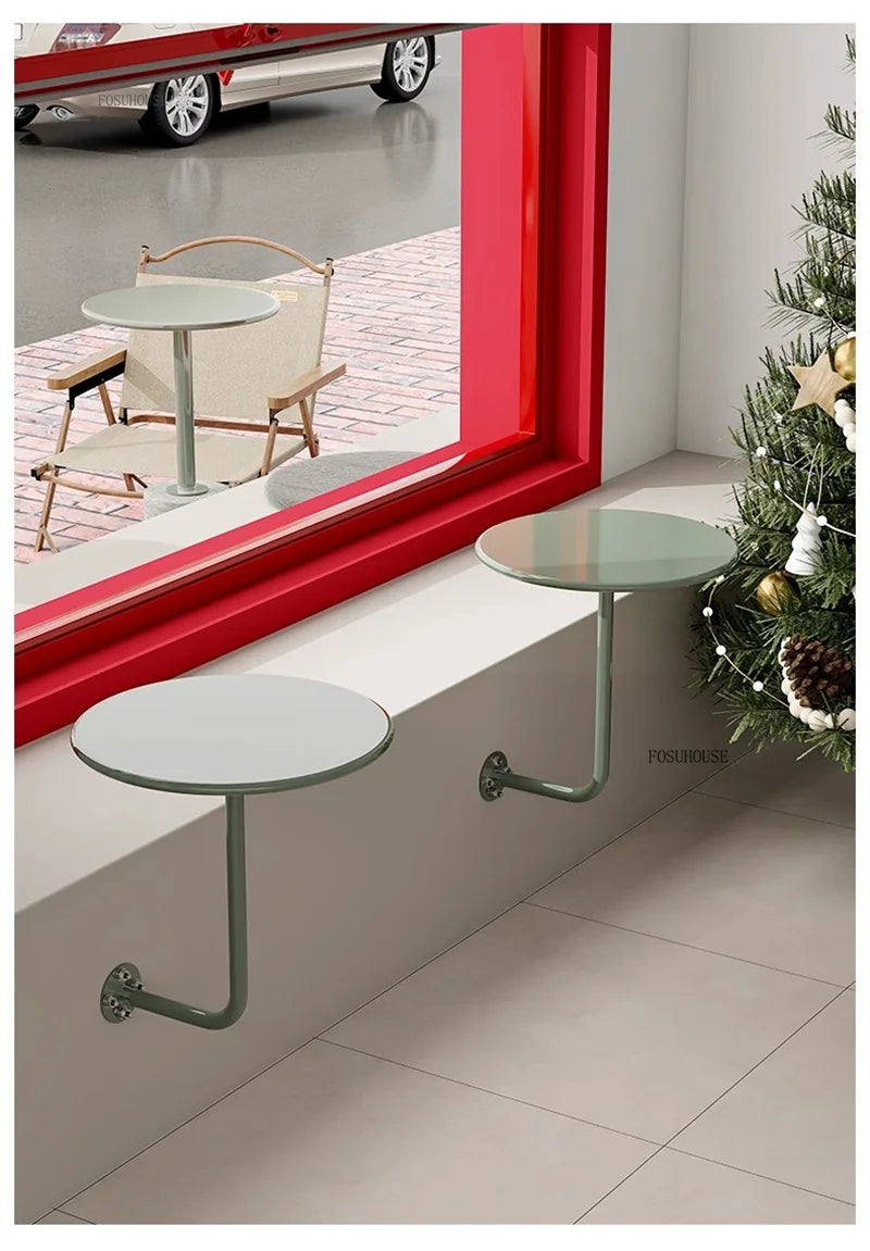 American Wrought Round Iron Dessert Shop Table