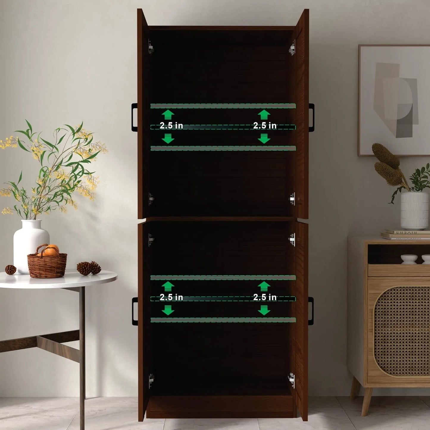 71" Storage Cabinet with Doors
