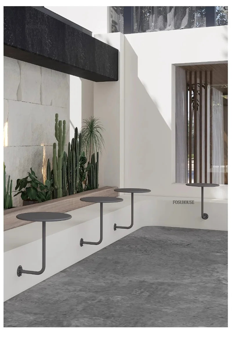 American Wrought Round Iron Dessert Shop Table