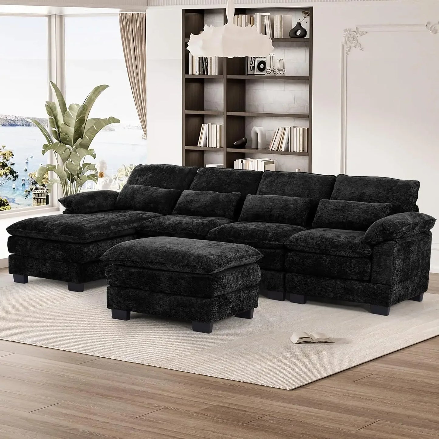 114" U Shape Sectional Cloud Couch