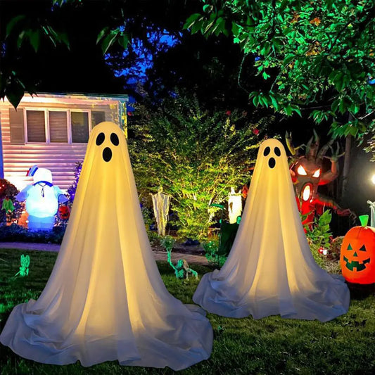 Outdoor Ghost Decorations Scary Standing Ghosts for Front Porch or Yard