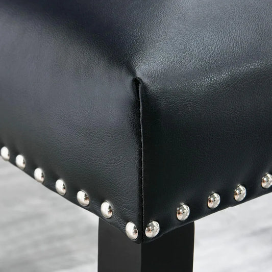 Parsons Chairs Faux Leather Dining Chairs Set of 2 ( black or white)