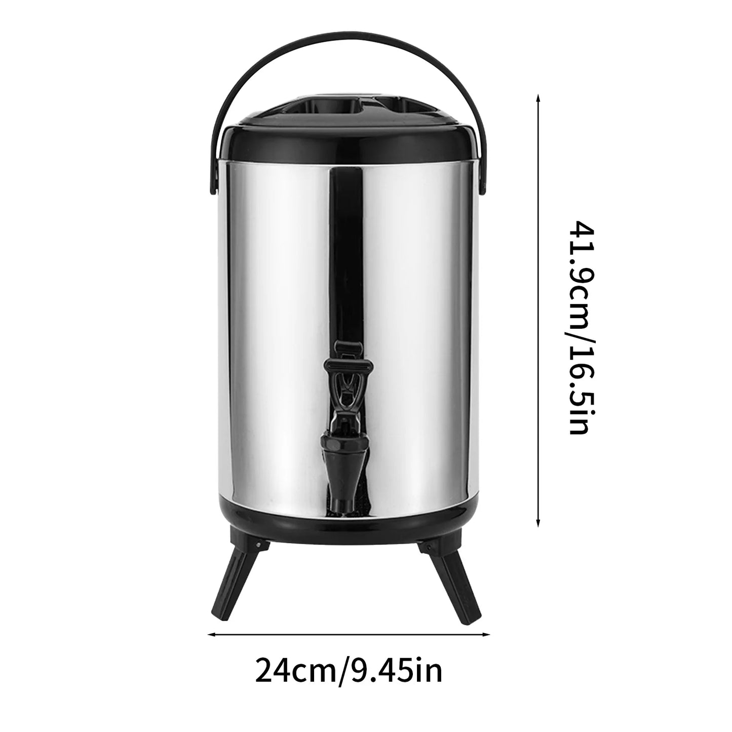 Insulated Beverage Dispenser 12L 10L 8L Stainless Steel Thermal Carafe Pot With Spigot