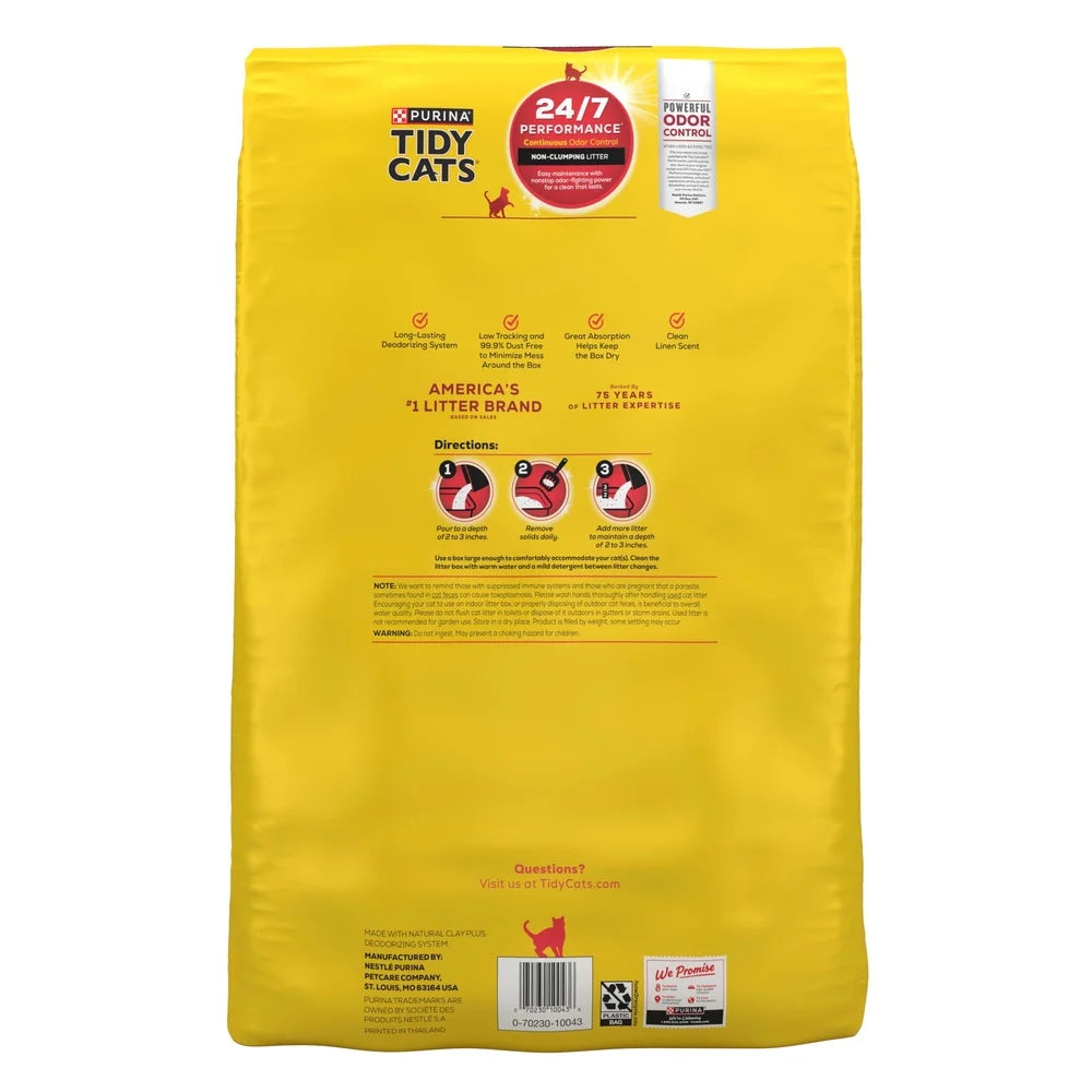 Multi-Cat Non-Clumping Cat Litter 48lb Odor Control Low Dust