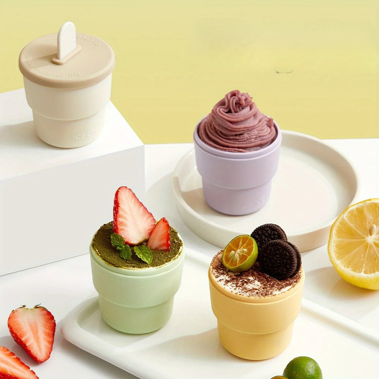 Silicone Ice Molds - 1pc Lead-Free Homemade Ice Cream, Popsicle, and Treat Maker Mold for DIY Desserts
