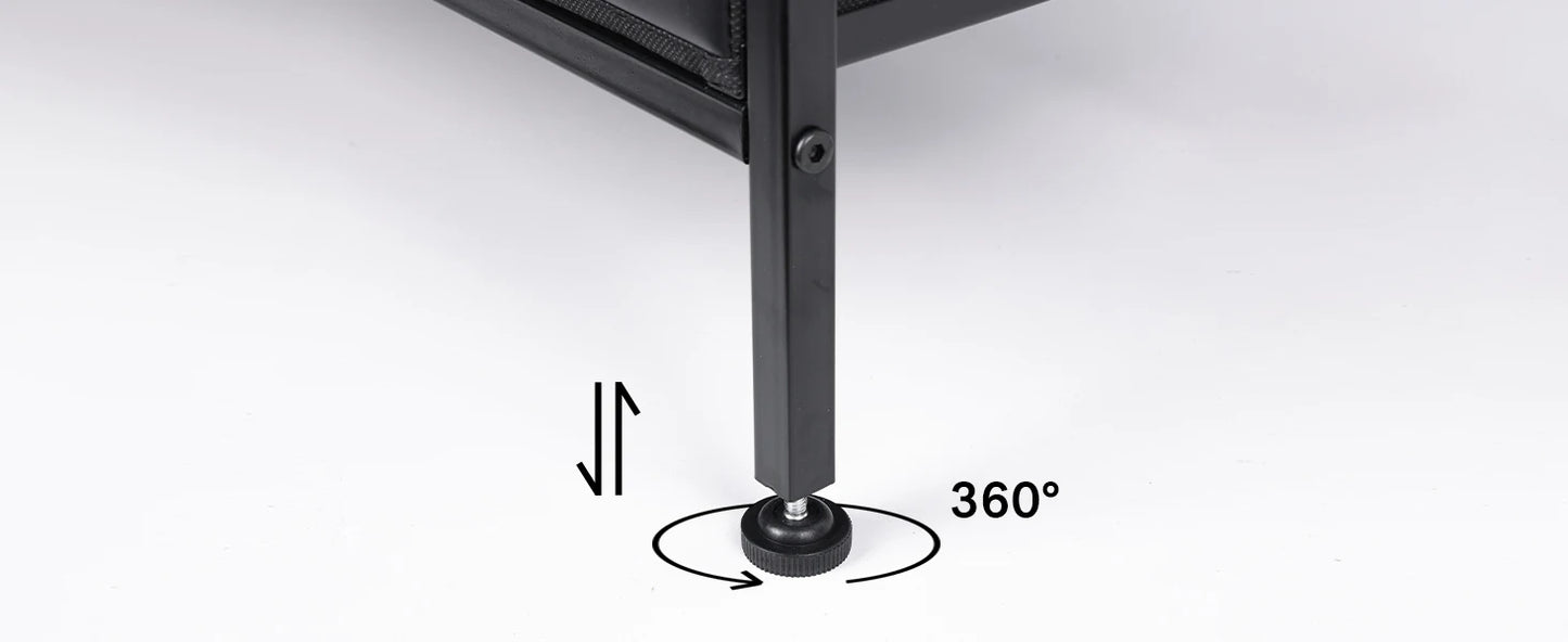 Black 55" TV Stand with 8 Drawers, Fabric Chest of Drawers, Power Outlets and LED Lights