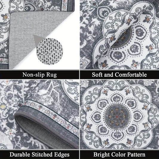 3 pcs set floor mat Bohemian style rugs kitchen carpet