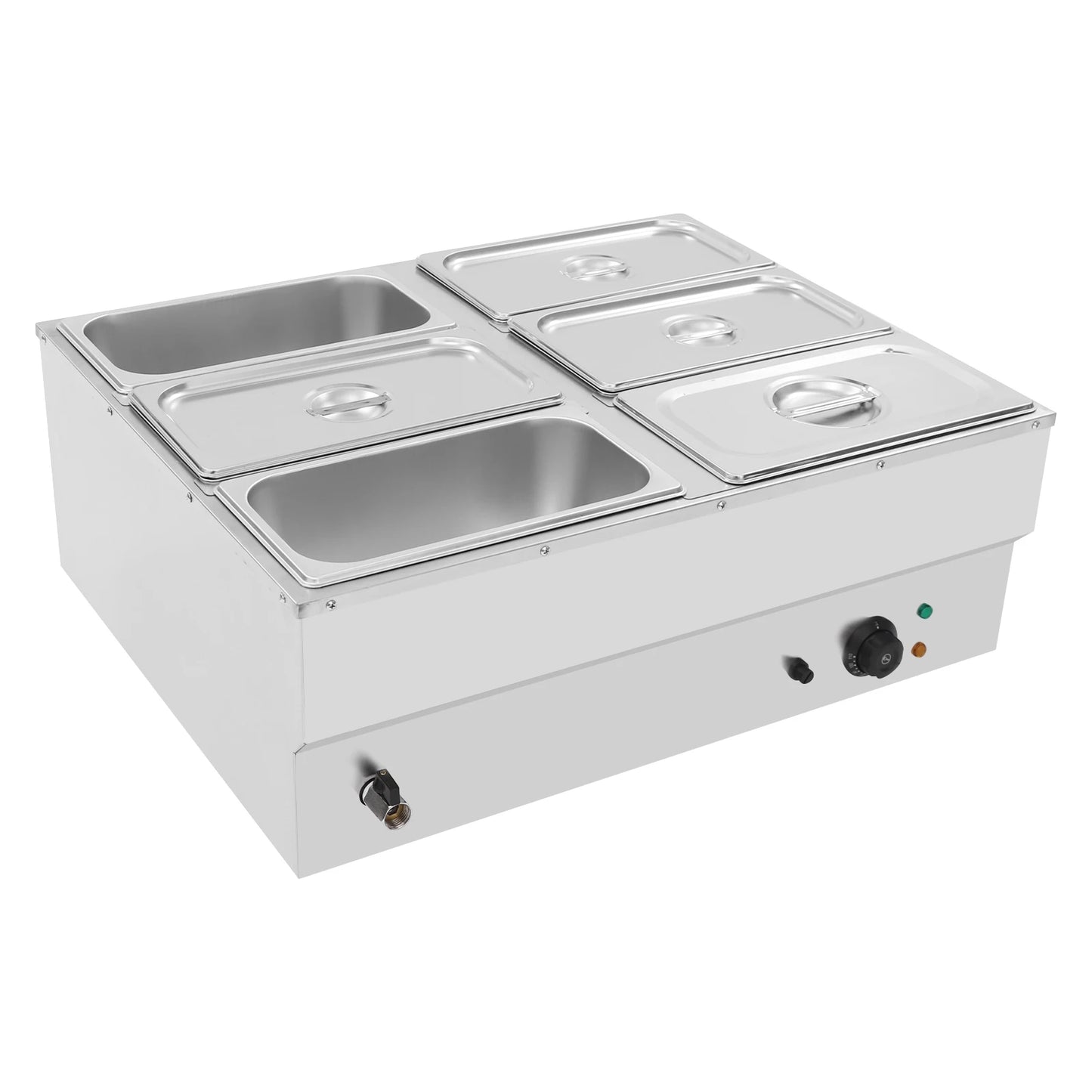 1500W Countertop Stainless Steel Soup Warmer