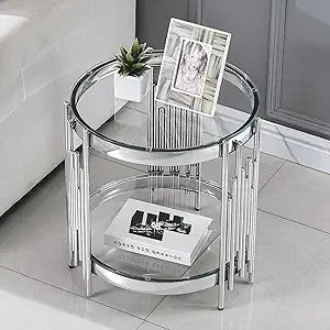 36" Modern Luxury Black Center, Gold Stainless Steel Irregular Leg Table