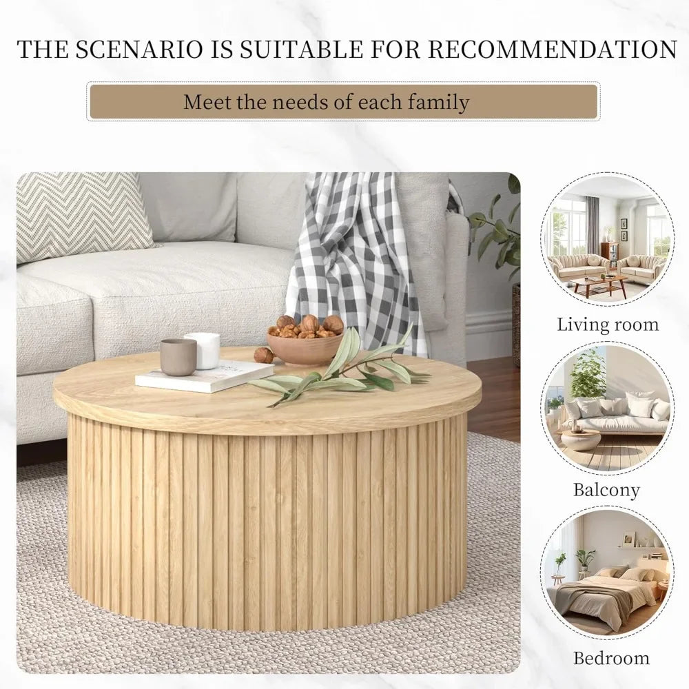 34.6'' Farmhouse Lift Top Coffee Table with Storage