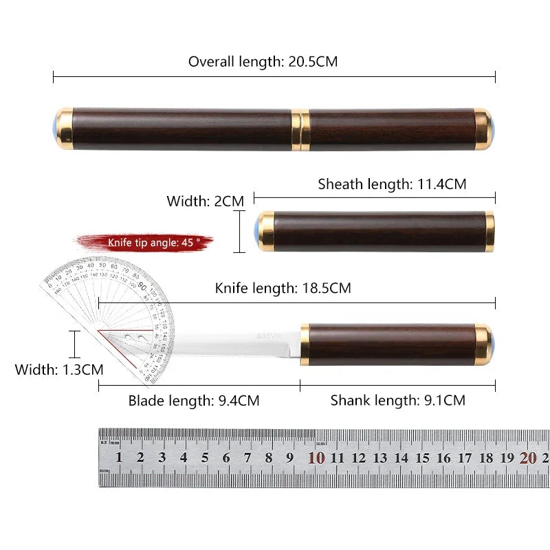 Stainless Steel Barbecue Knife Portable Pocket Utility