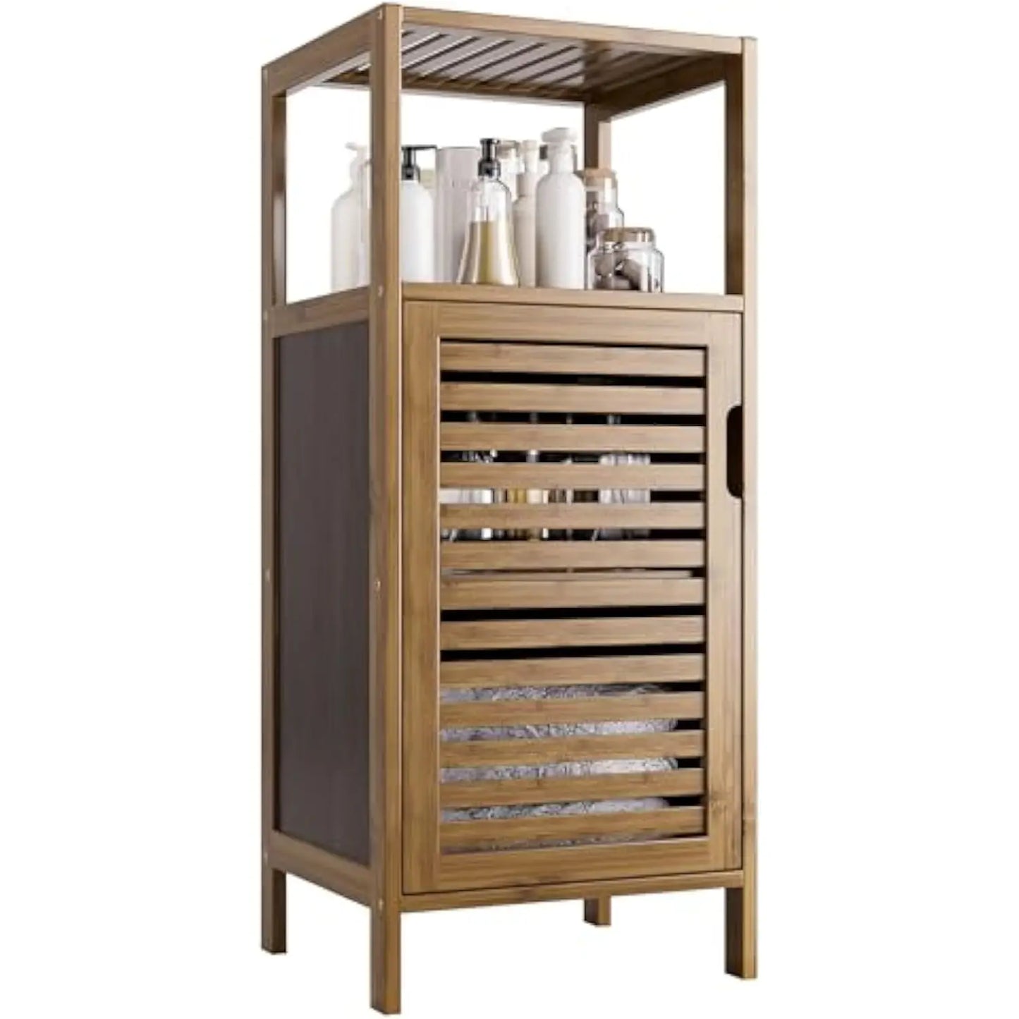 4-tier Bamboo Floor Cabinet