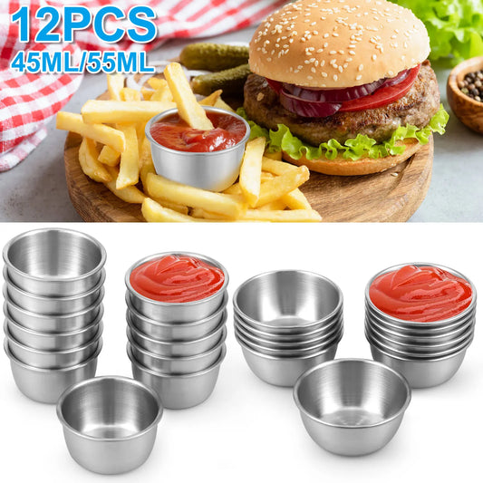 12 pieces of 304 stainless steel dipping cup