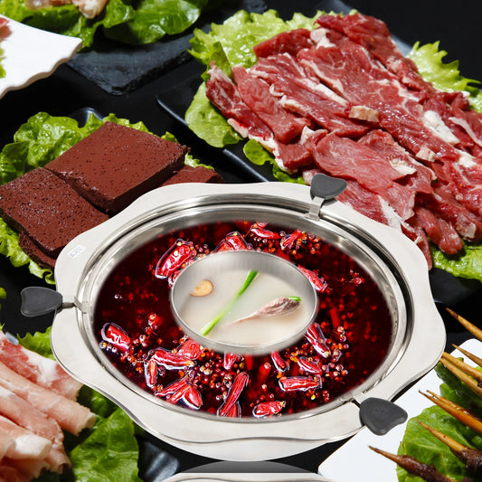 Stainless Steel 1.5mm Thick Double Ear Soup Cooker