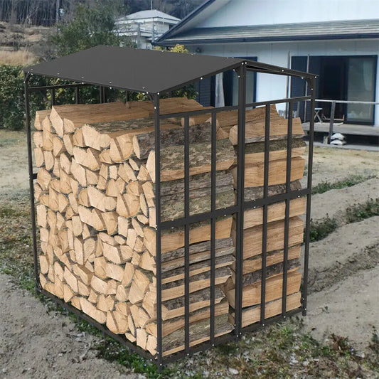 Heavy Duty Outdoor Firewood Storage Log Rack