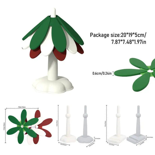 Christmas Tree Trivet Silicone Table Mat Multi-Functional Heat Resistant Pot Holders