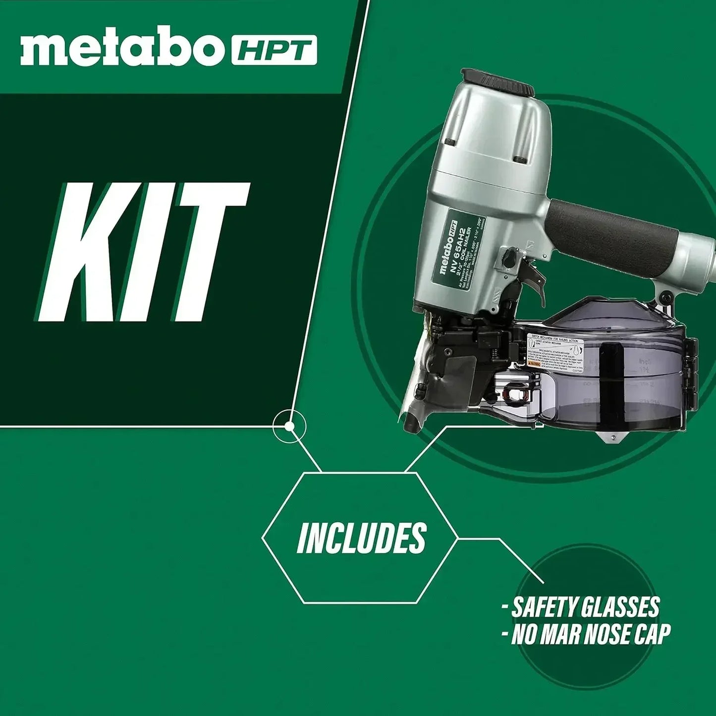 1-1/2 inch to 2-1/2 inch Coil Siding Nailer, Side load, Tilt Bottom Magazine