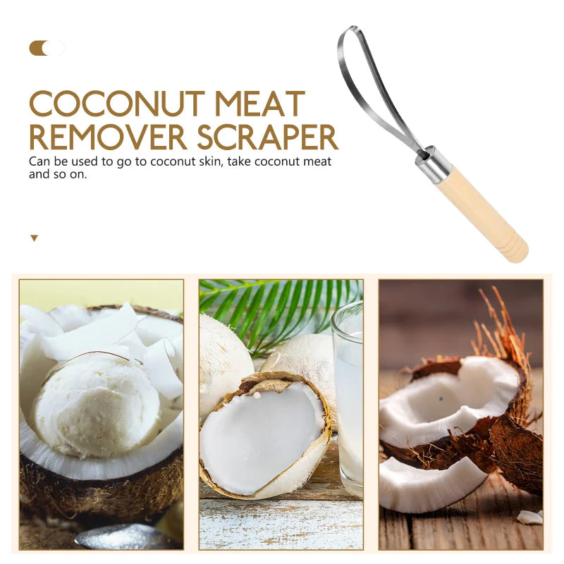 Stainless Steel Coconut Meat Meat Remover Tool Scraper