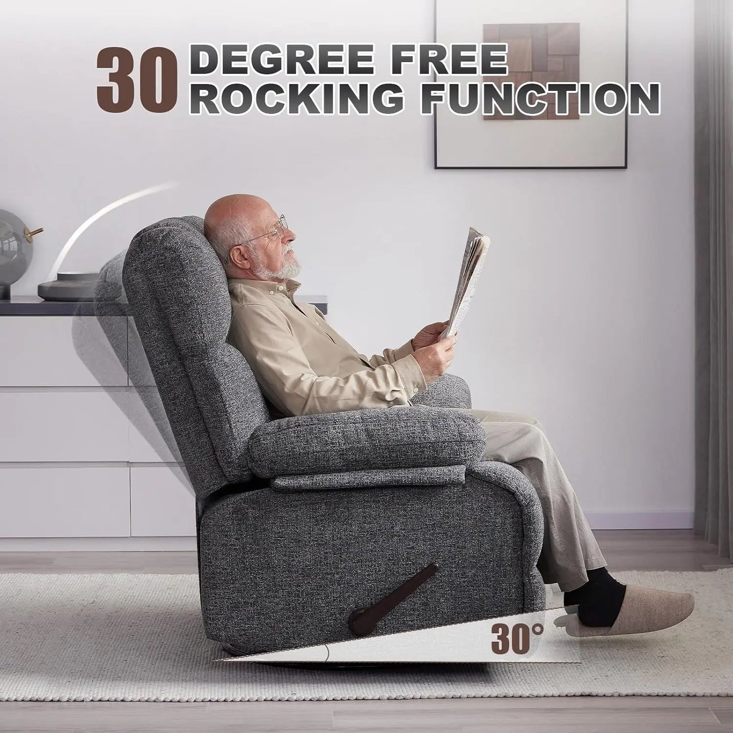 Overstuffed/Oversized Rocker/Recliner