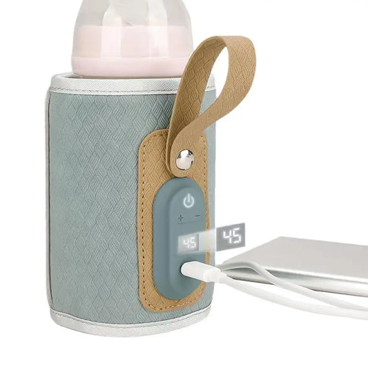 Portable Baby Bottle Warmer Travel Warmer, Cover, USB Heater