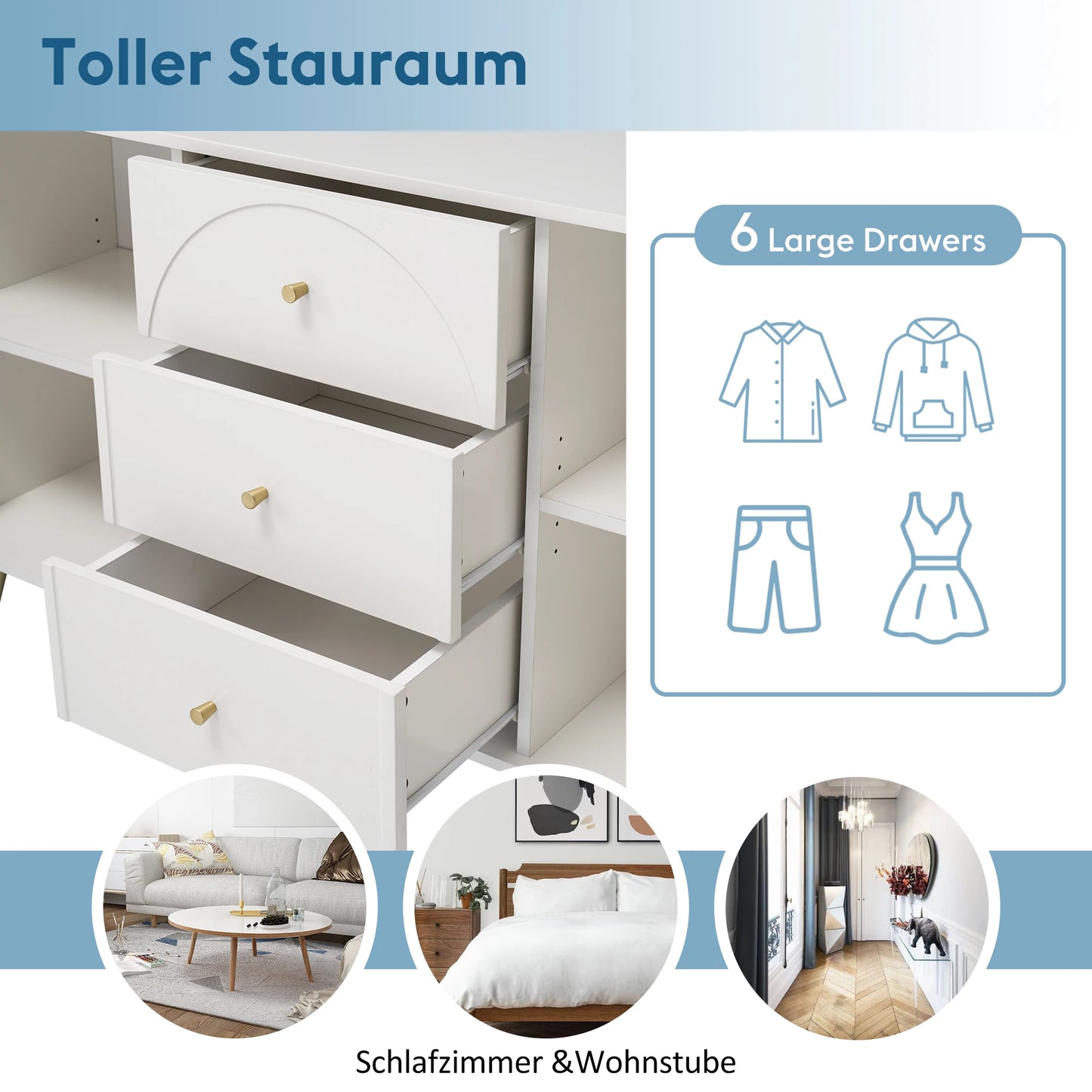 metal foot 2, 4, or 6 drawer cabinet