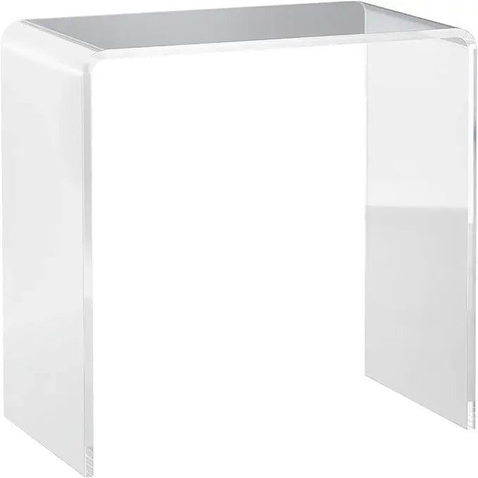 All Acrylic 15mm Thick Waterfall Coffee Table, Clear