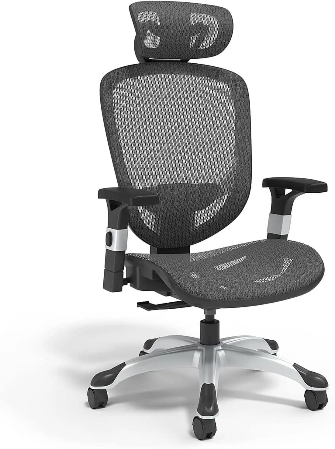 Adjustable Office Chair with Breathable Mesh and Lumbar Support