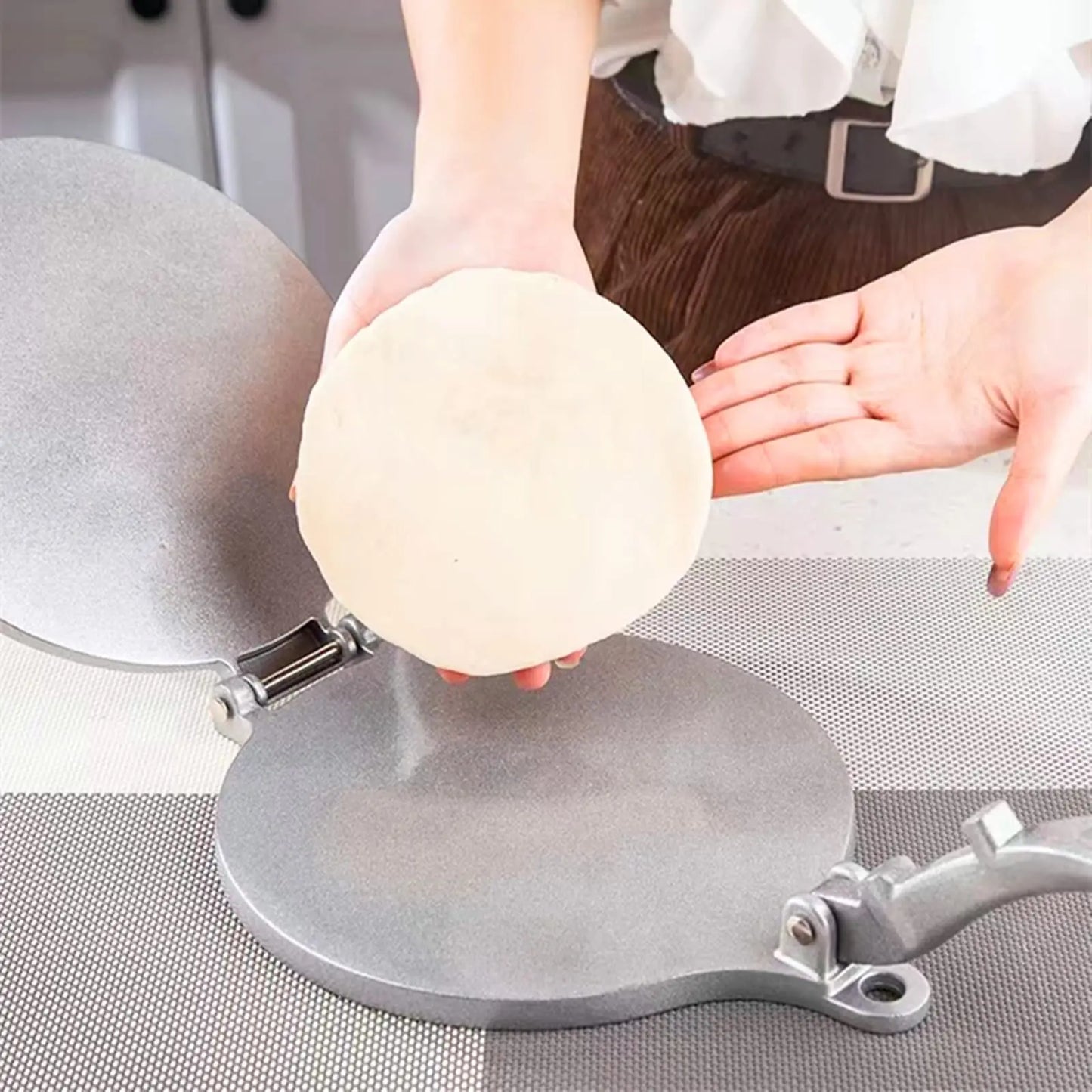 Metal Dies Steel Flour Tortilla Press Dumpling Dough Tortillas 6.5 inch