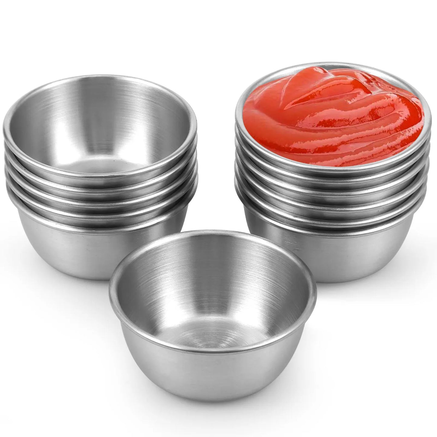 12 pieces of 304 stainless steel dipping cup