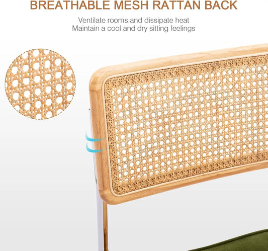 Velvet Counter Height Chairs with Solid Wood Back (4 colors)