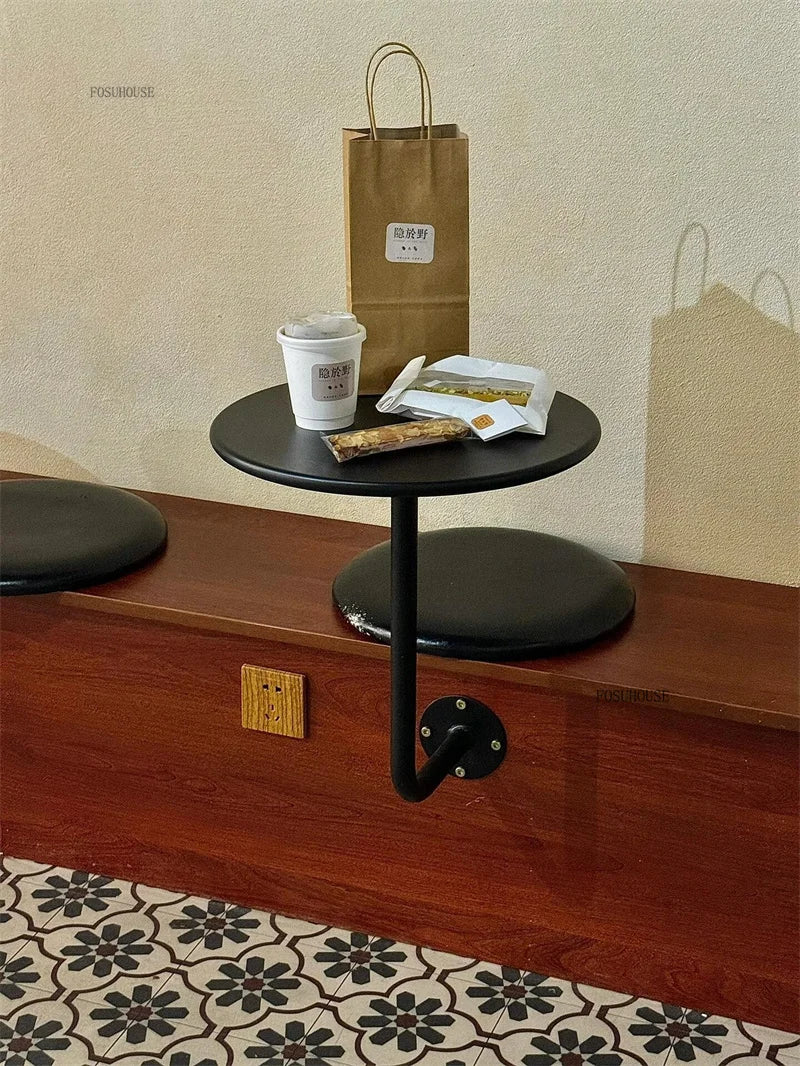 American Wrought Round Iron Dessert Shop Table