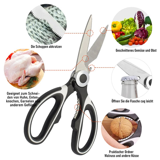 Stainless Steel Kitchen Scissors Multi-Purpose Shears