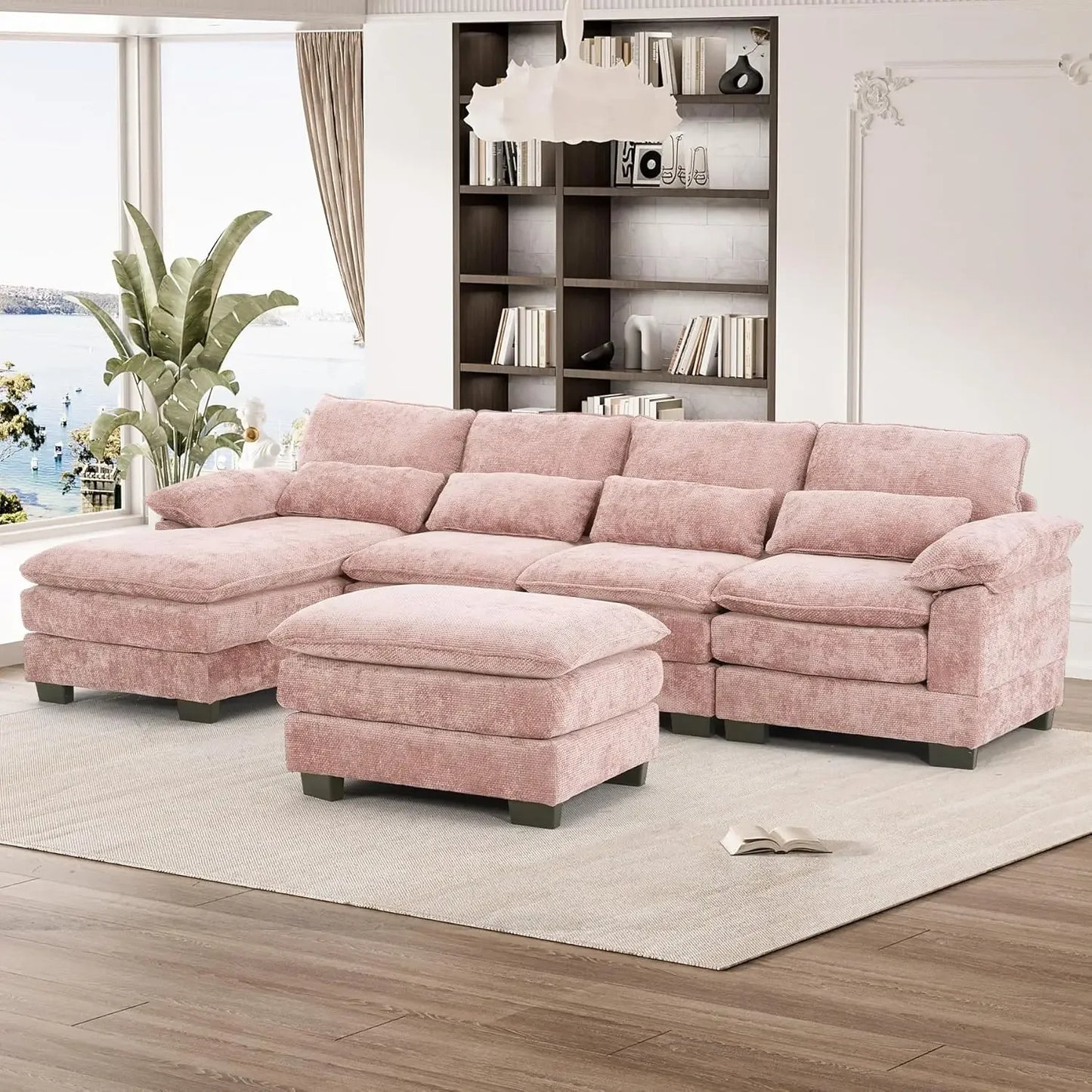 114" U Shape Sectional Cloud Couch