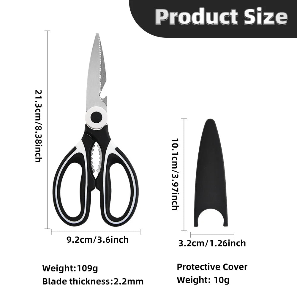 Stainless Steel Kitchen Scissors Multi-Purpose Shears
