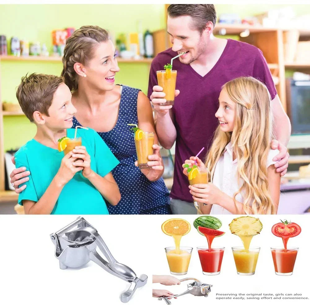 Manual Juice Squeezer Aluminum Alloy Hand Pressure