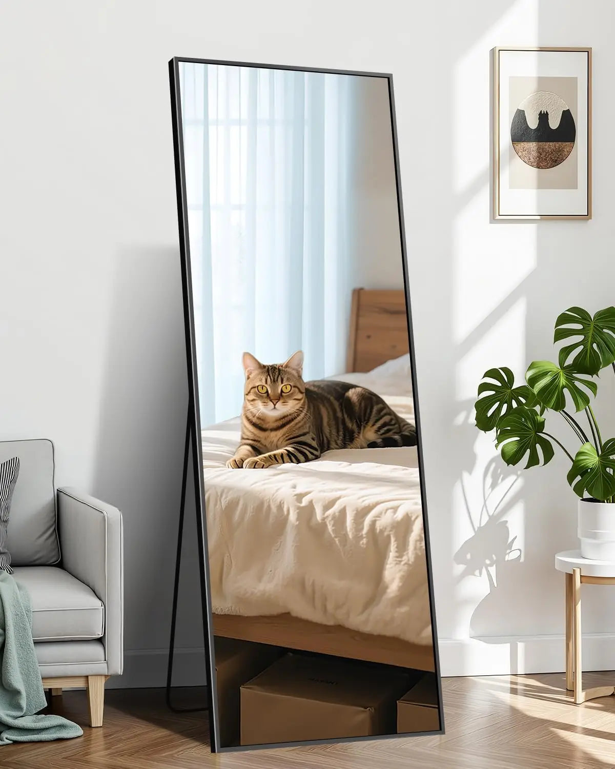 71"x26" Full Length - Standing Mirror with Aluminum Alloy Frame