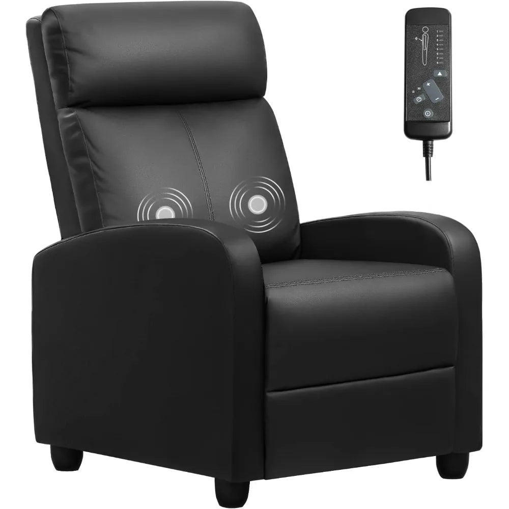 Leather Reclining Chair with Massage