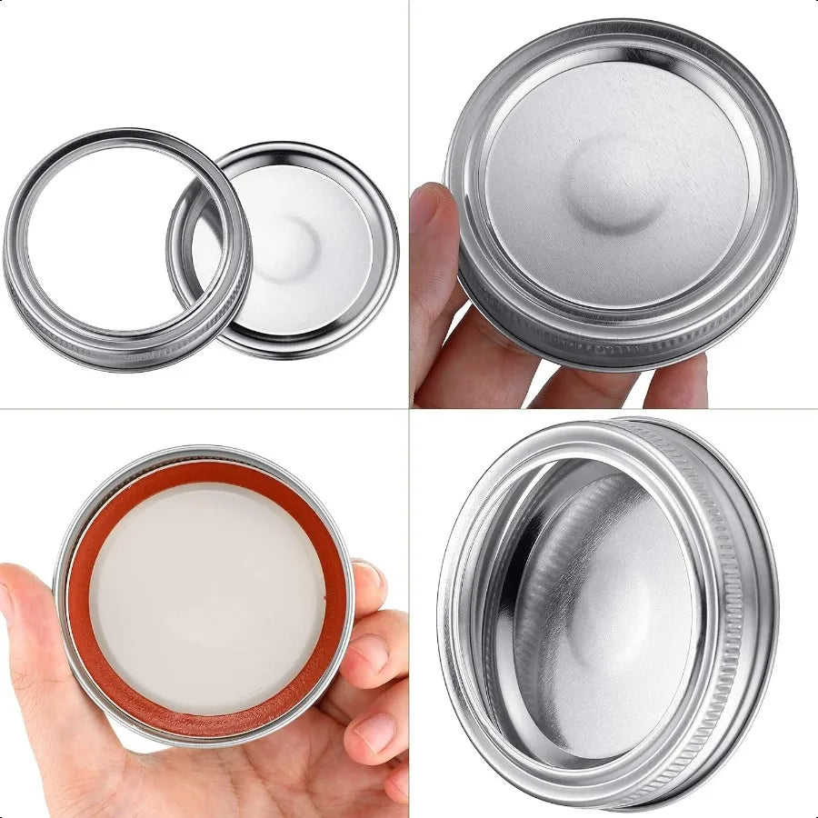 Regular Mouth Canning Lids with Rings