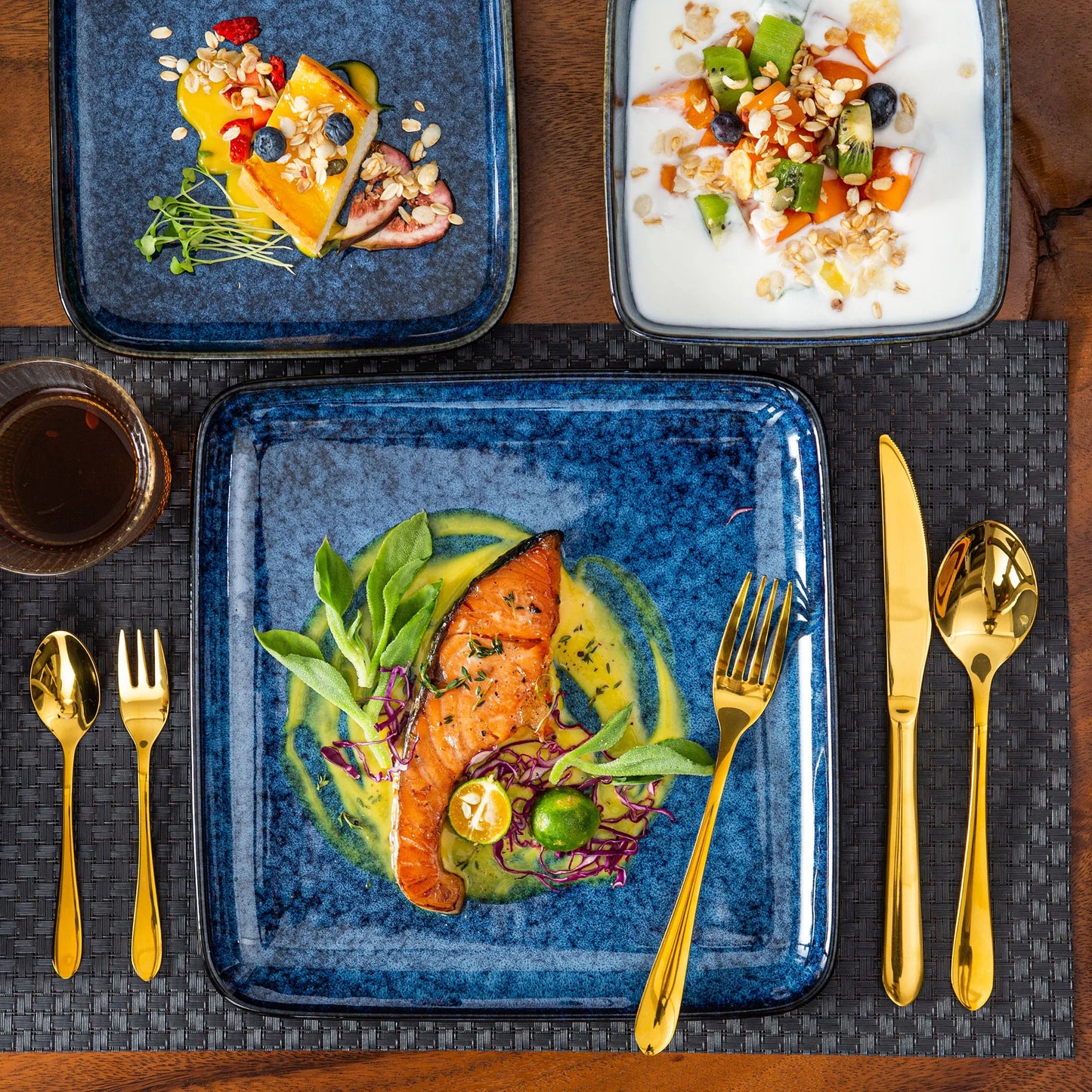 16 Pieces Kitchen Dinnerware Ceramic Crockery Set for 4 Person