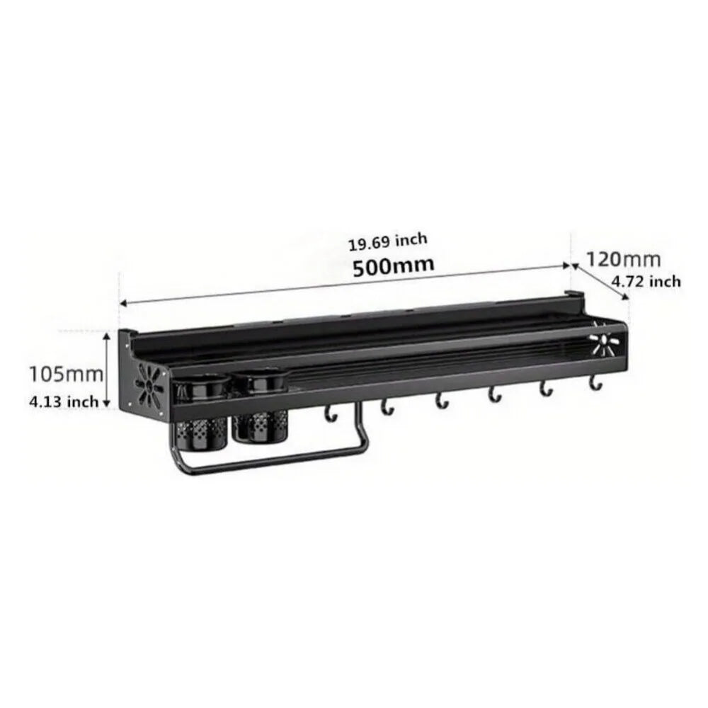 Wall-mounted Kitchen Organizer/Shelf Spice Storage Rack/Kitchen Knife Holder