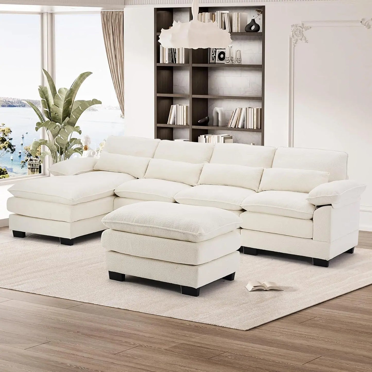 114" U Shape Sectional Cloud Couch