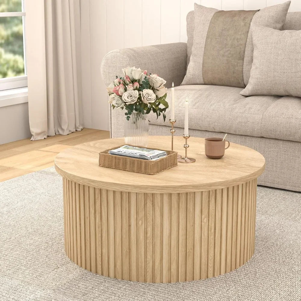 34.6'' Farmhouse Lift Top Coffee Table with Storage