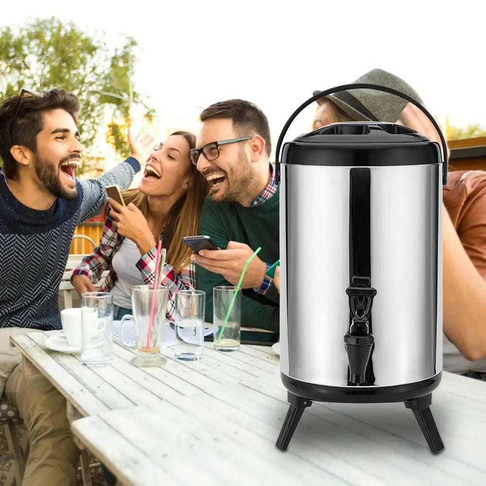Insulated Beverage Dispenser 12L 10L 8L Stainless Steel Thermal Carafe Pot With Spigot